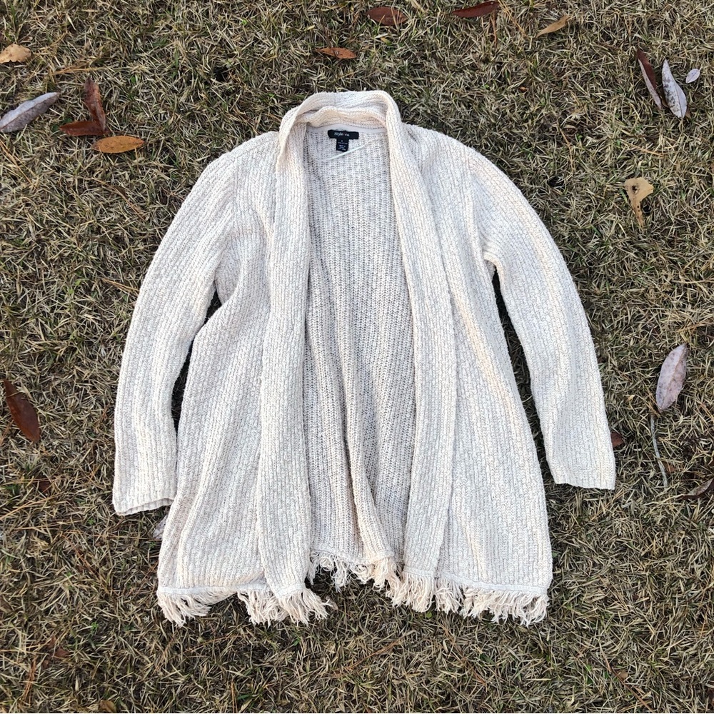 Style & Co Cotton Cardigan sz L - Picture 3 of 6